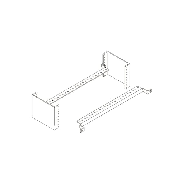 Chatsworth Products Cpi CABLE MGMT PATCH PANEL BAR, 19"W ALUMINUM WITHOUT, HARDWARE BLACK 12176-701 - main